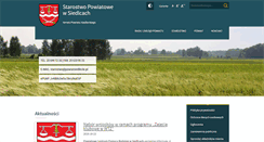 Desktop Screenshot of powiatsiedlecki.pl